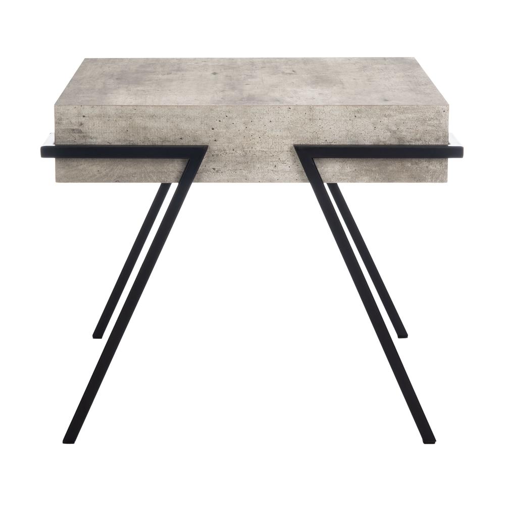 Jett Square Accent Table, Light Grey/Black. Picture 1