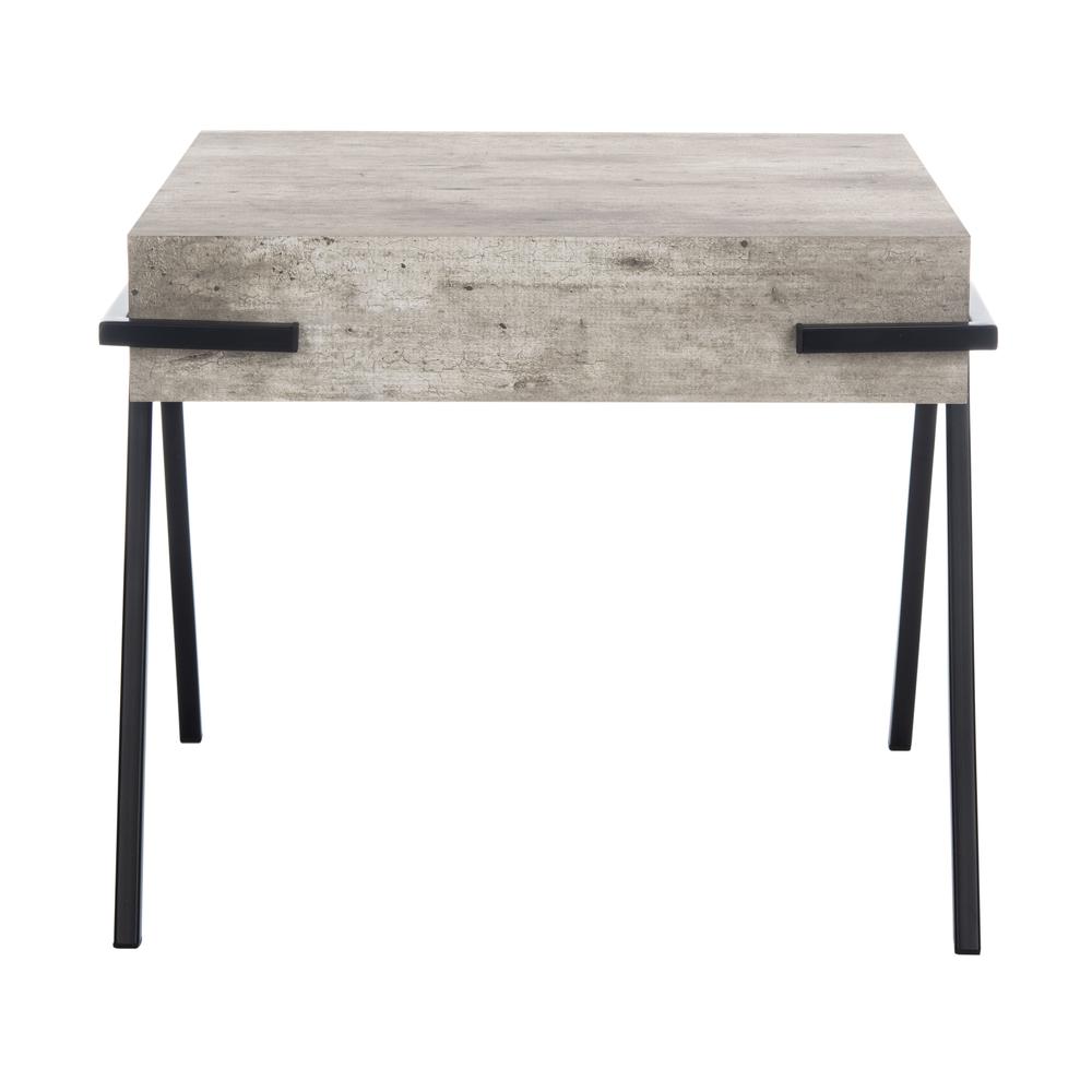 Jett Square Accent Table, Light Grey/Black. Picture 8