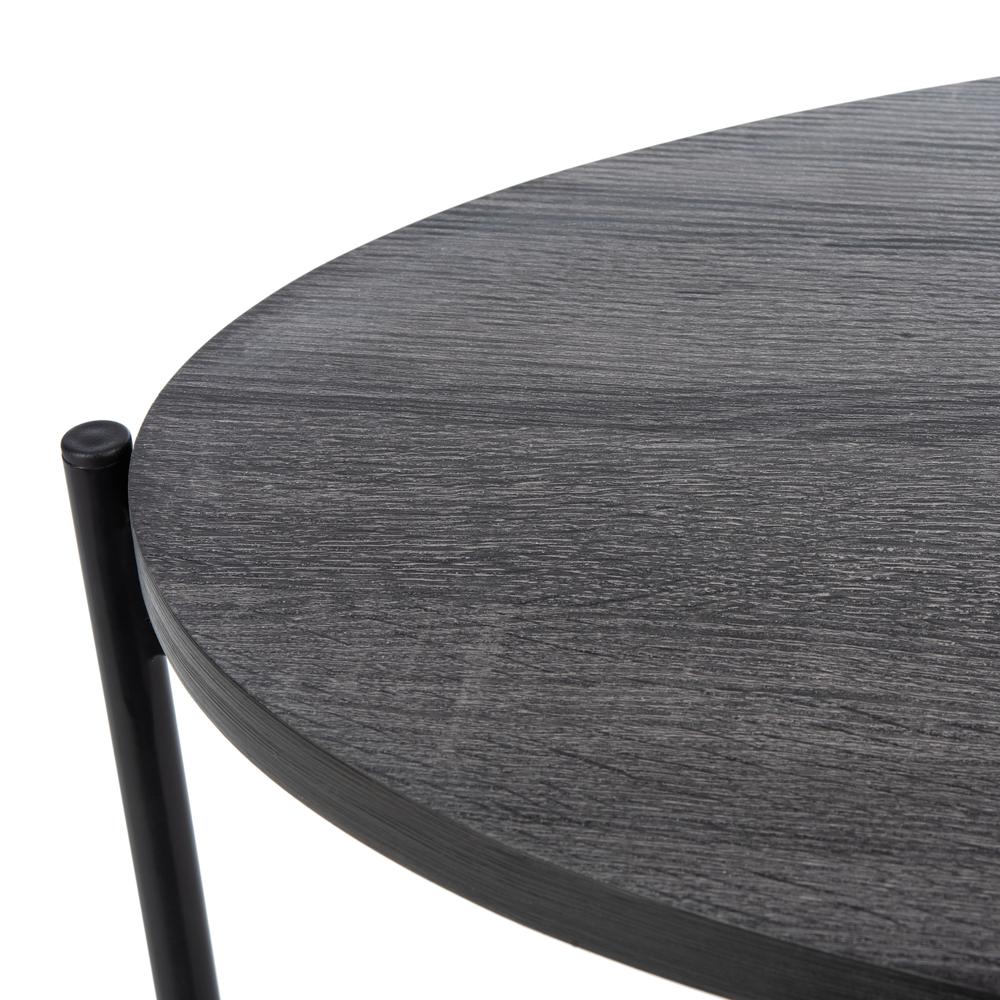 Sven Side Table, Dark Grey Oak/Black. Picture 3