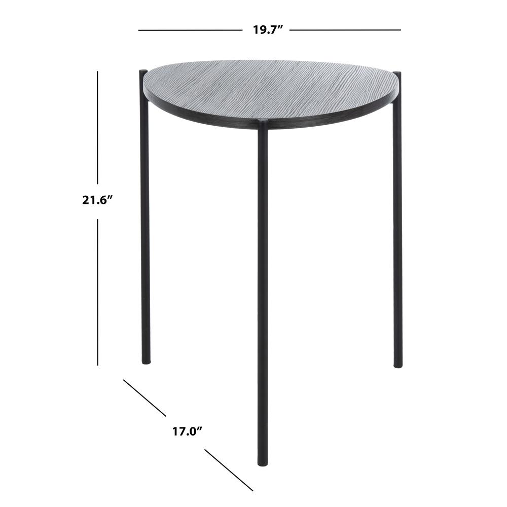 Sven Side Table, Dark Grey Oak/Black. Picture 4