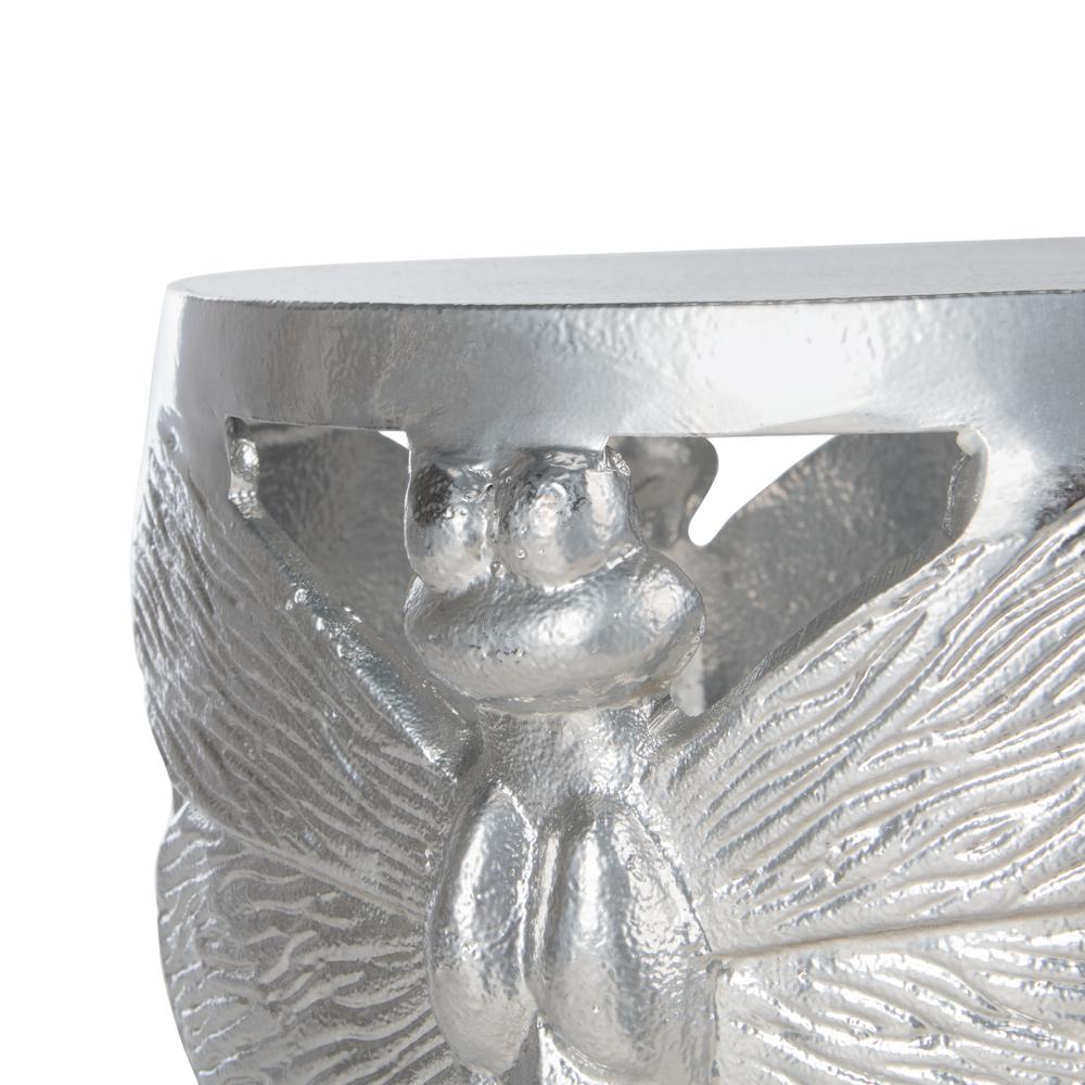 Melika Dragonfly Legs Accent Table, Silver. Picture 2
