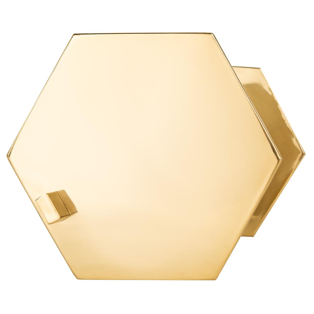 Aurea Hexagon C Table, Gold. Picture 8