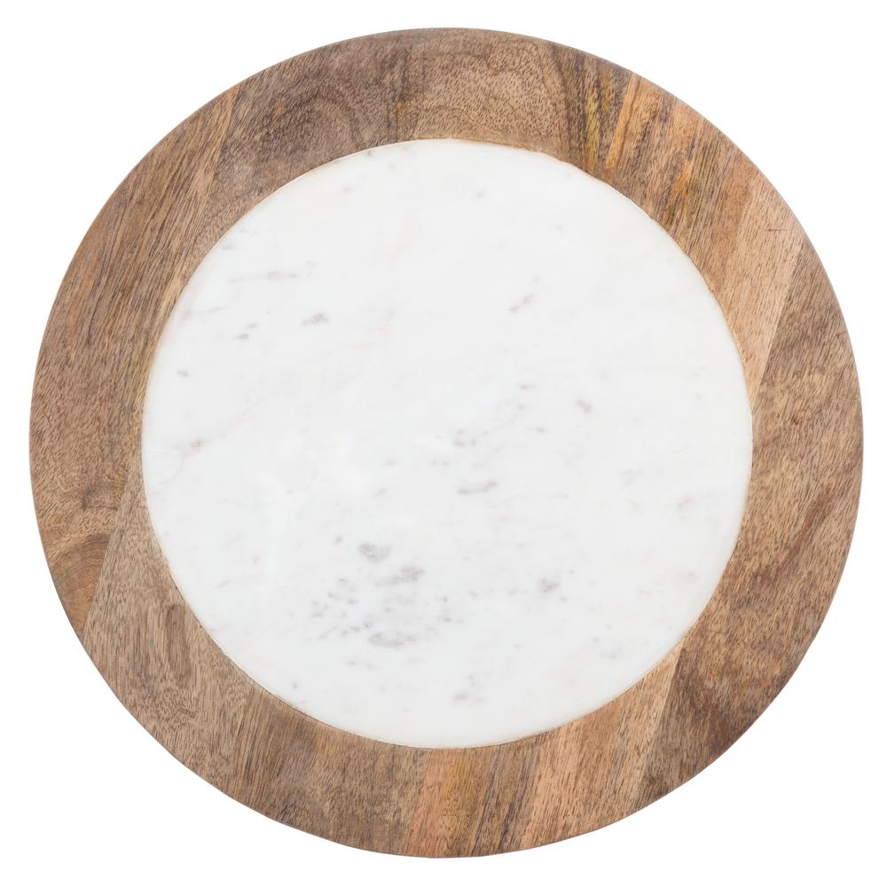 Lumi Agate Accent Table, White Marble. Picture 8