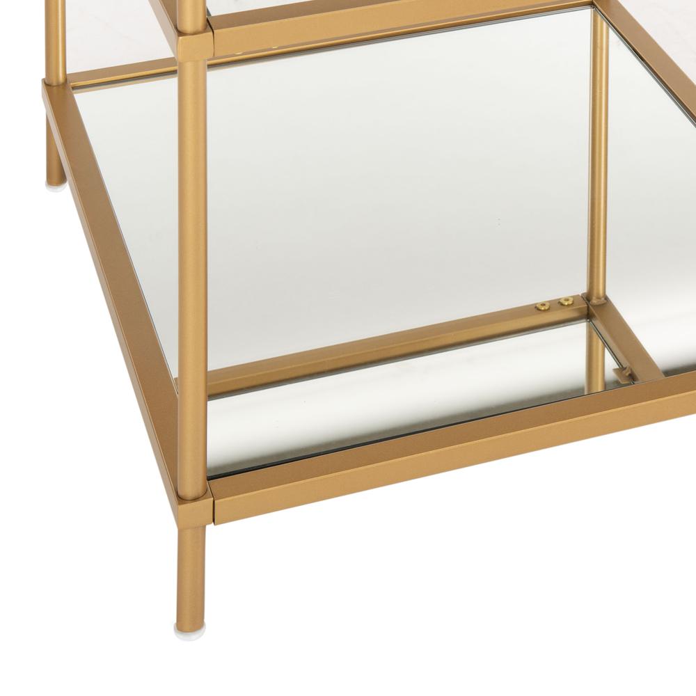 Noelia 3 Tier Accent Table, Gold. Picture 3