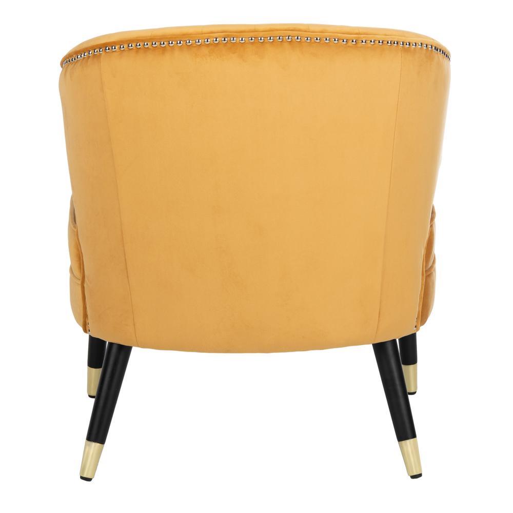 Stazia Wingback Accent Chair, Marigold/Black. Picture 2