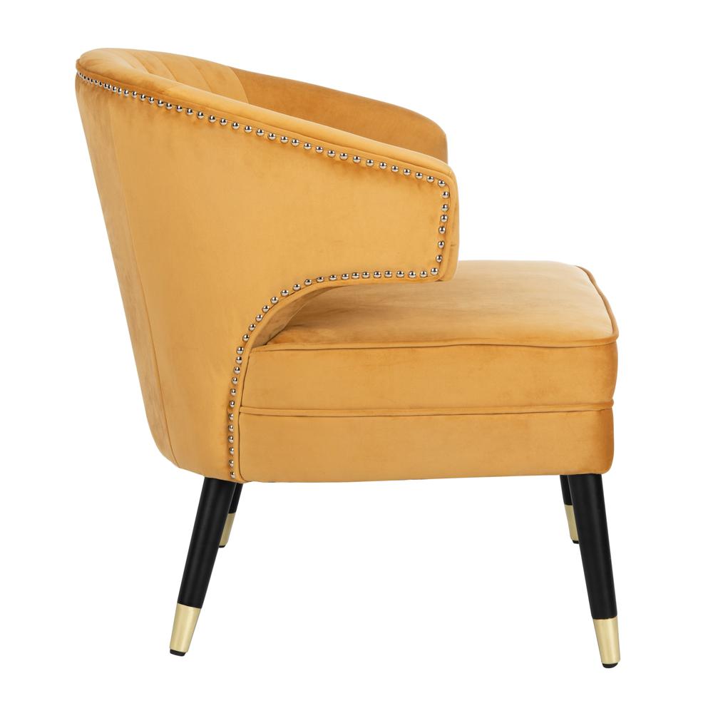 Stazia Wingback Accent Chair, Marigold/Black. Picture 10