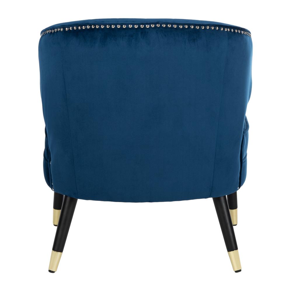 Stazia Wingback Accent Chair, Navy/Black. Picture 2