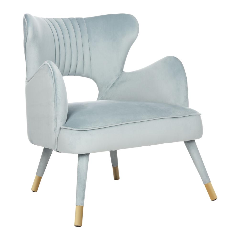 Blair Wingback Accent Chair, Slate Blue. Picture 8