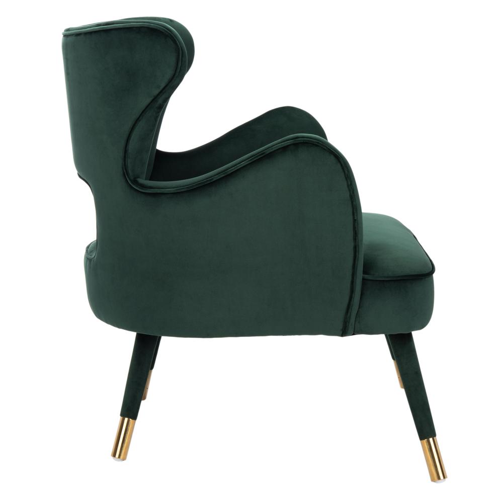 Blair Wingback Accent Chair, Forest Green. Picture 9