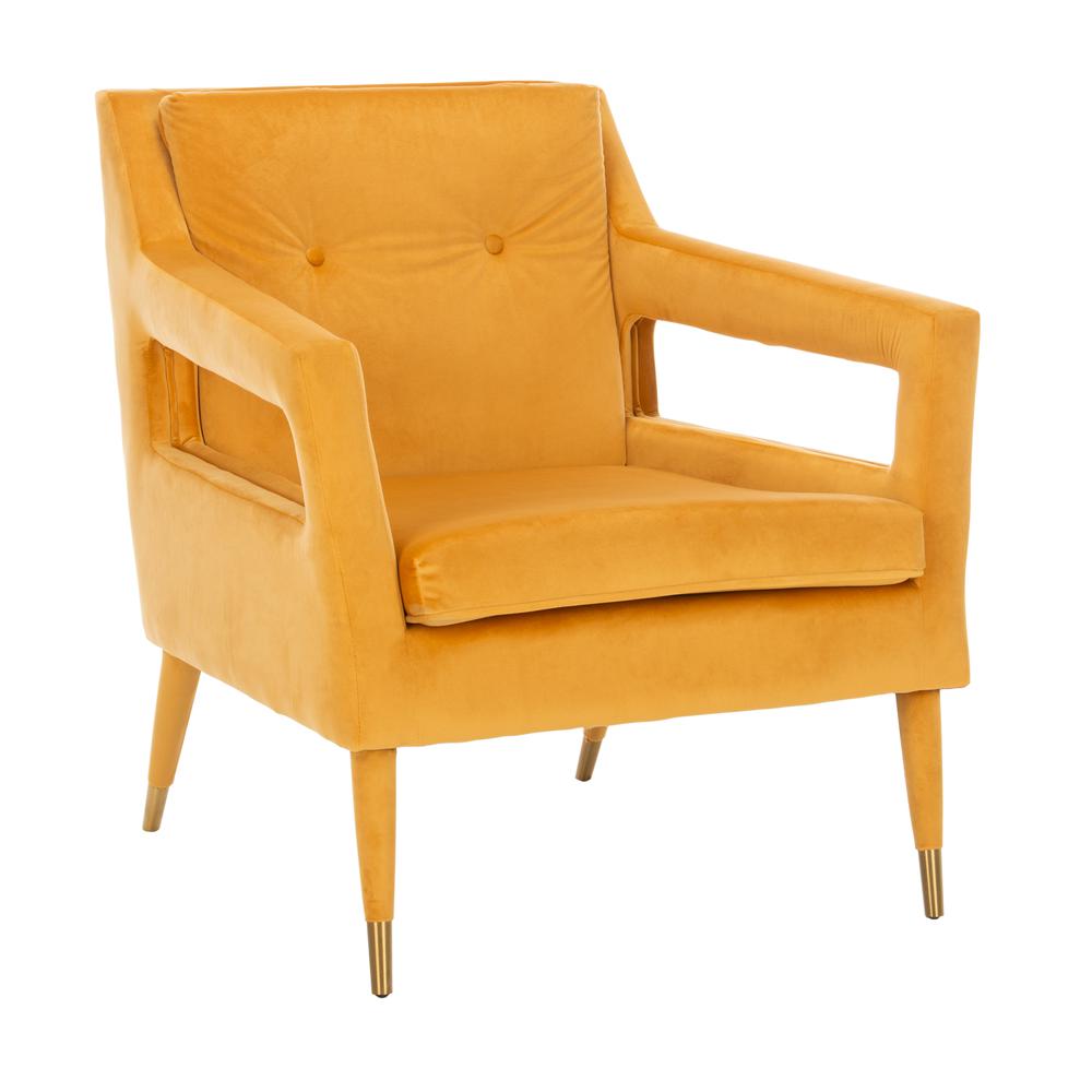 Mara Tufted Accent Chair, Marigold. Picture 8