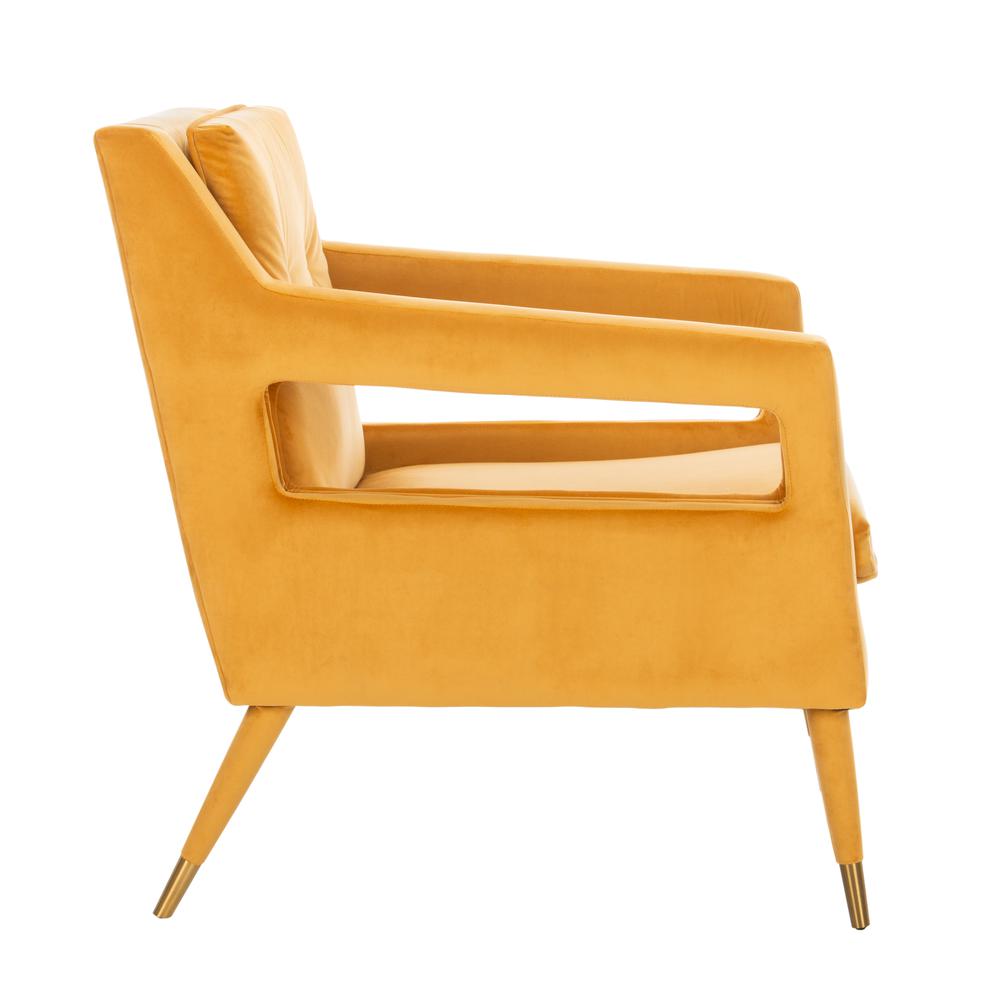 Mara Tufted Accent Chair, Marigold. Picture 9