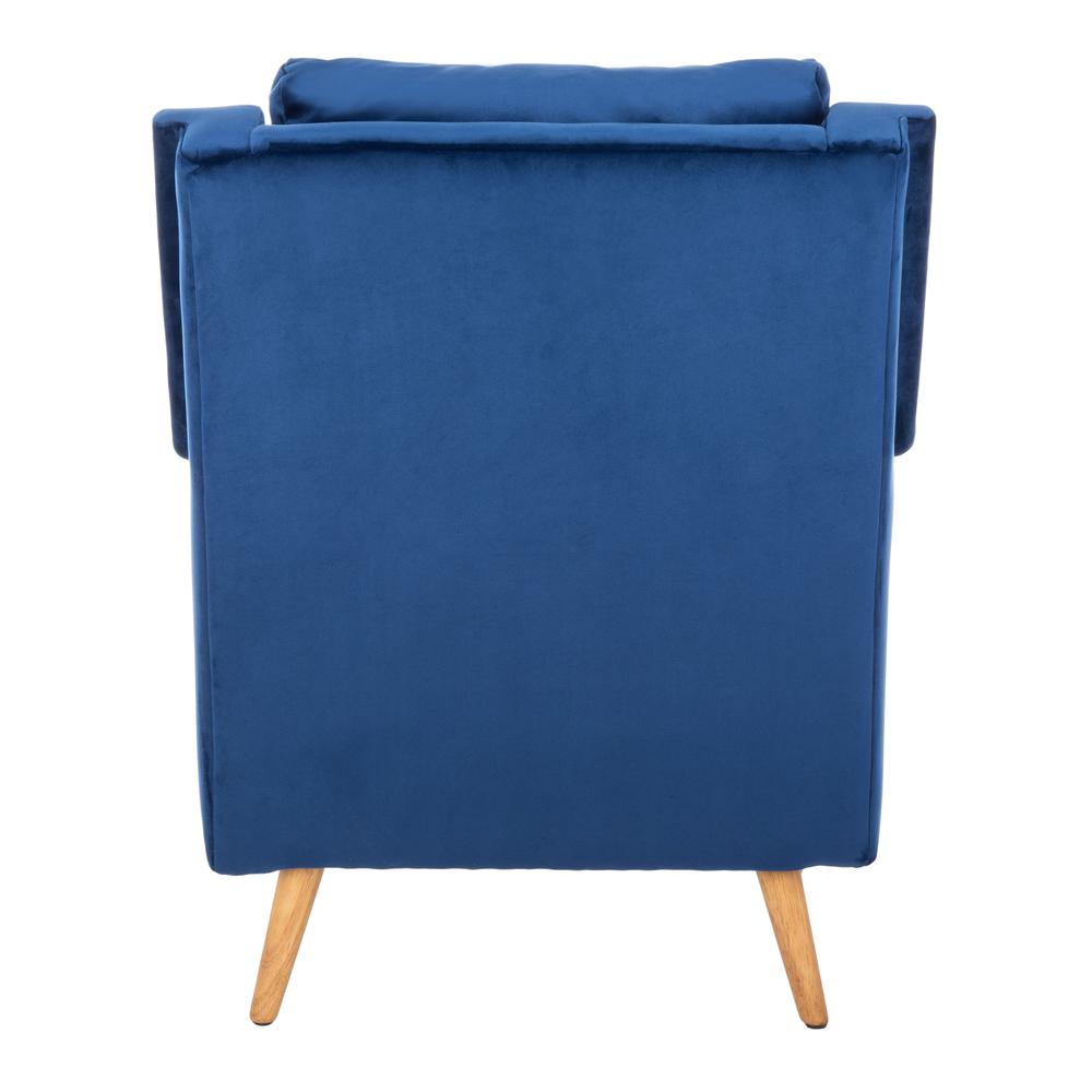 Astrid Mid Century Arm Chair, Navy/Natural. Picture 2