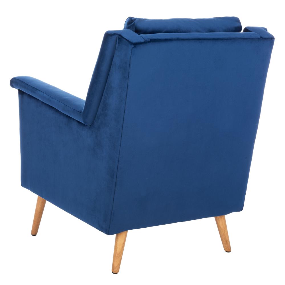 Astrid Mid Century Arm Chair, Navy/Natural. Picture 3