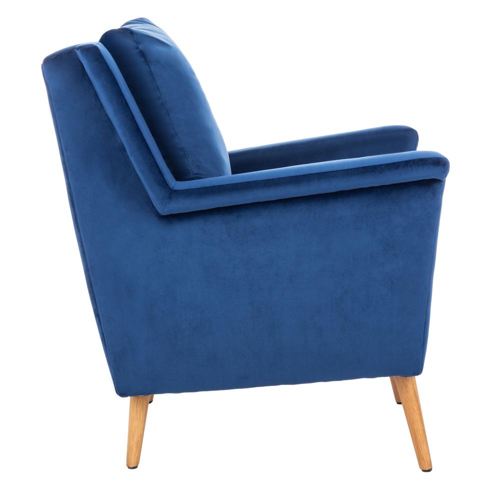 Astrid Mid Century Arm Chair, Navy/Natural. Picture 9