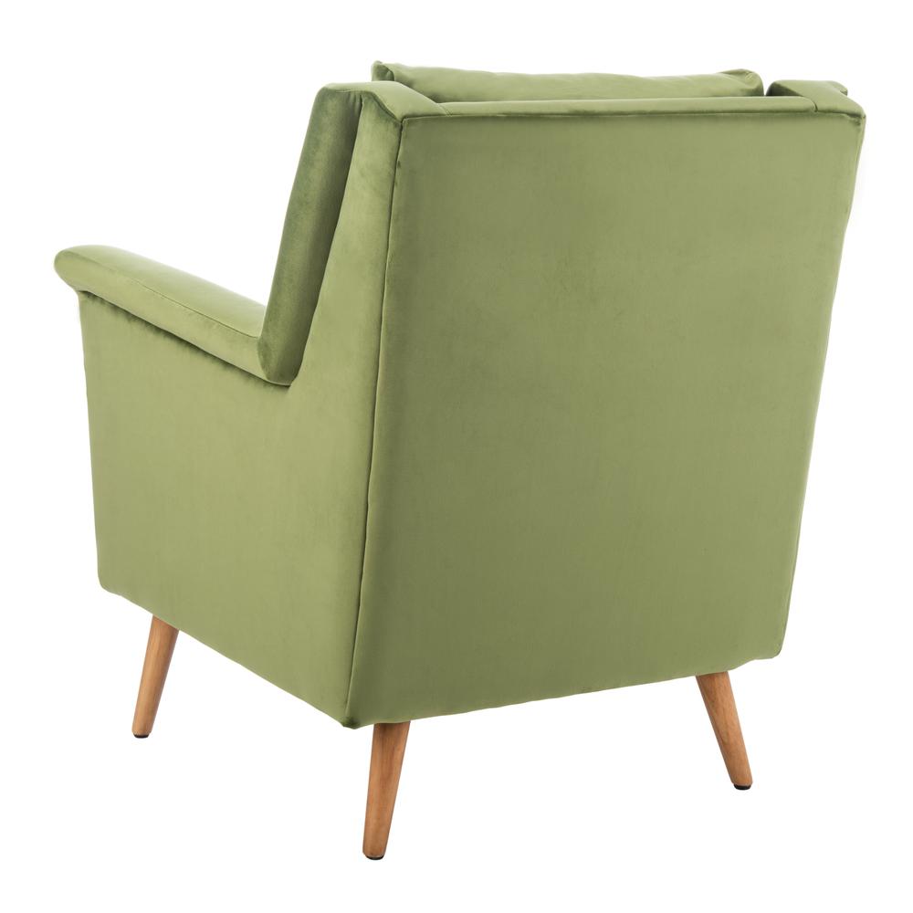 Astrid Mid Century Arm Chair, Olive/Natural. Picture 3
