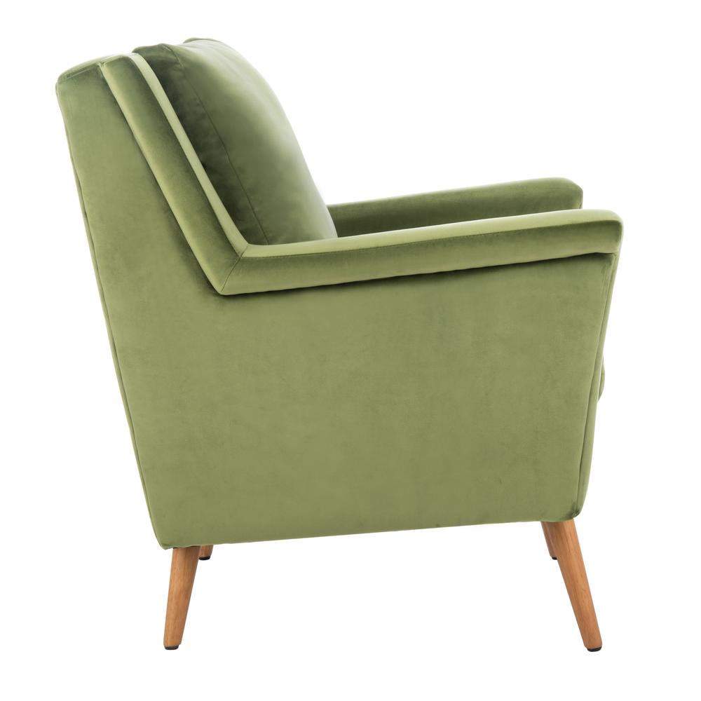 Astrid Mid Century Arm Chair, Olive/Natural. Picture 9