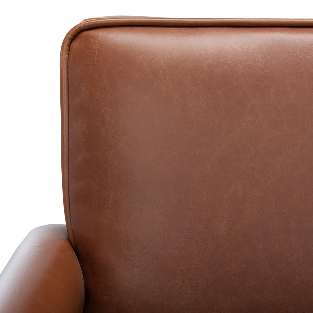 Suri Mid Century Arm Chair, Cognac/Walnut. Picture 4