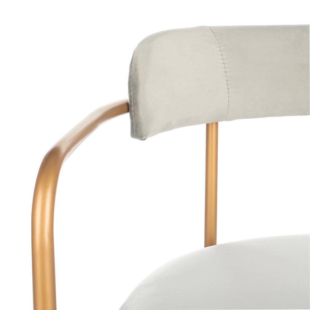 Camille Side Chair, Grey/Gold. Picture 4