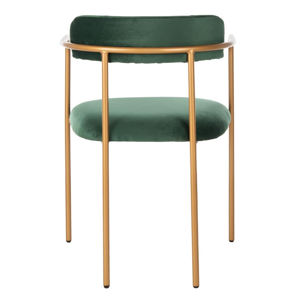 Camille Side Chair, Malachite Green/Gold. Picture 2