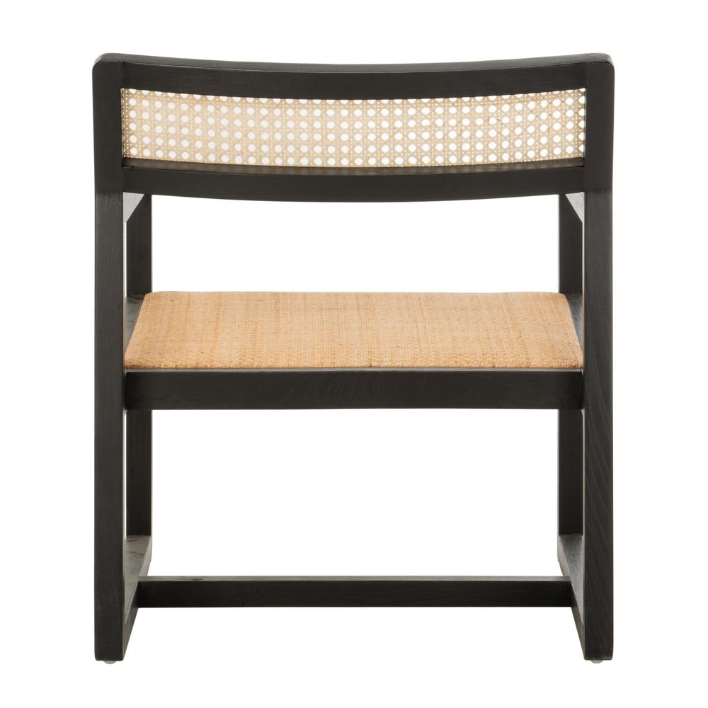 Lula Cane Accent Chair, Black/Natural. Picture 2