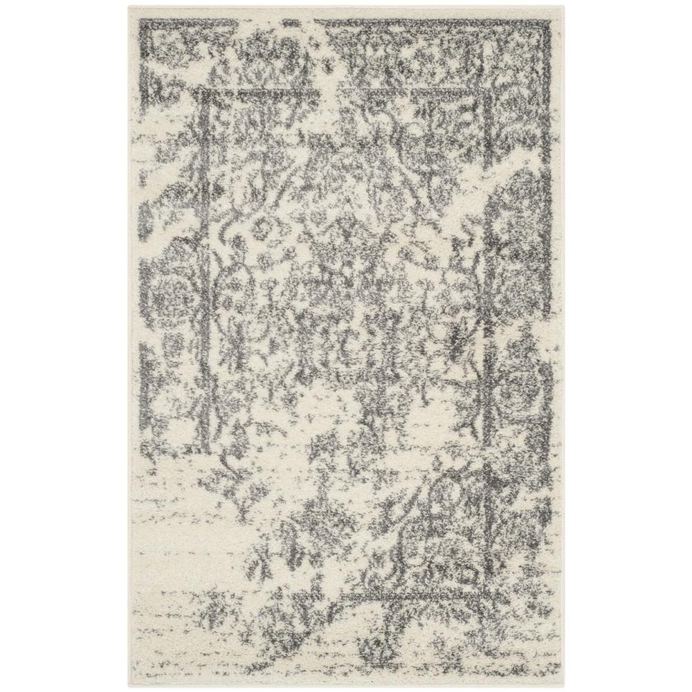 Adirondack, IVORY / SILVER, 2'-6" X 4', Area Rug, ADR101B-24. Picture 1