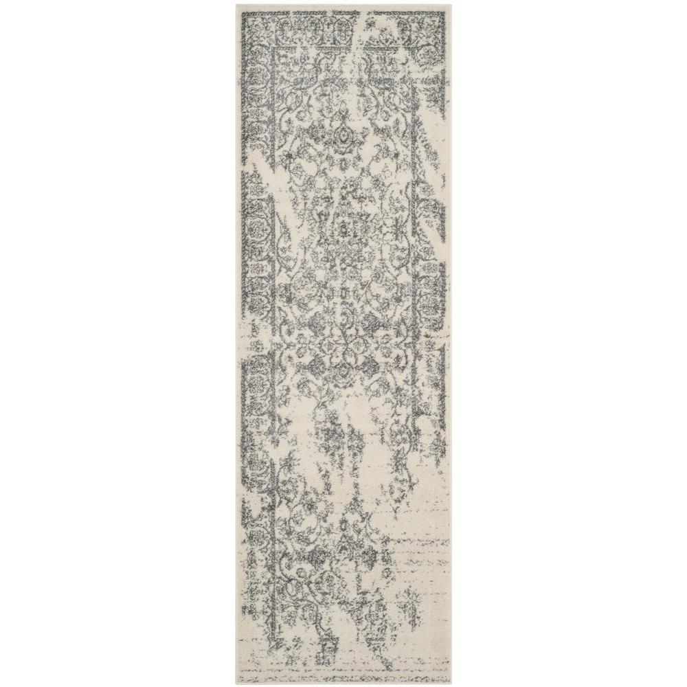 Adirondack, IVORY / SILVER, 2'-6" X 8', Area Rug, ADR101B-28. Picture 1