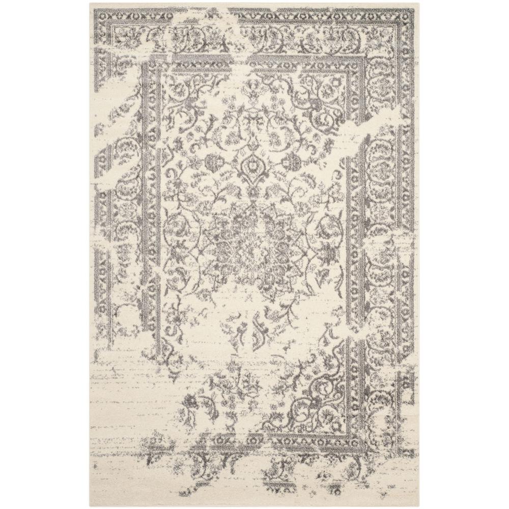 Adirondack, IVORY / SILVER, 6' X 9', Area Rug, ADR101B-6. Picture 1