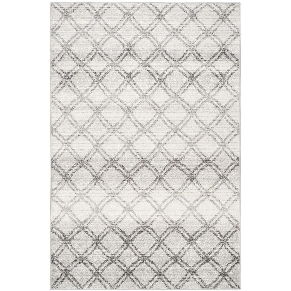 Adirondack, SILVER / CHARCOAL, 5'-1" X 7'-6", Area Rug, ADR105P-5. Picture 1