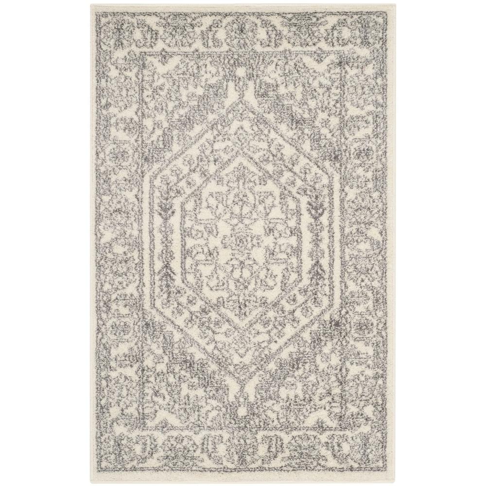 Adirondack, IVORY / SILVER, 2'-6" X 4', Area Rug, ADR108B-24. Picture 1