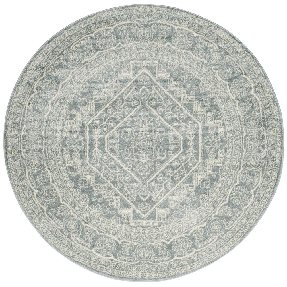 Adirondack, SLATE / IVORY, 6' X 6' Round, Area Rug, ADR108T-6R. Picture 1
