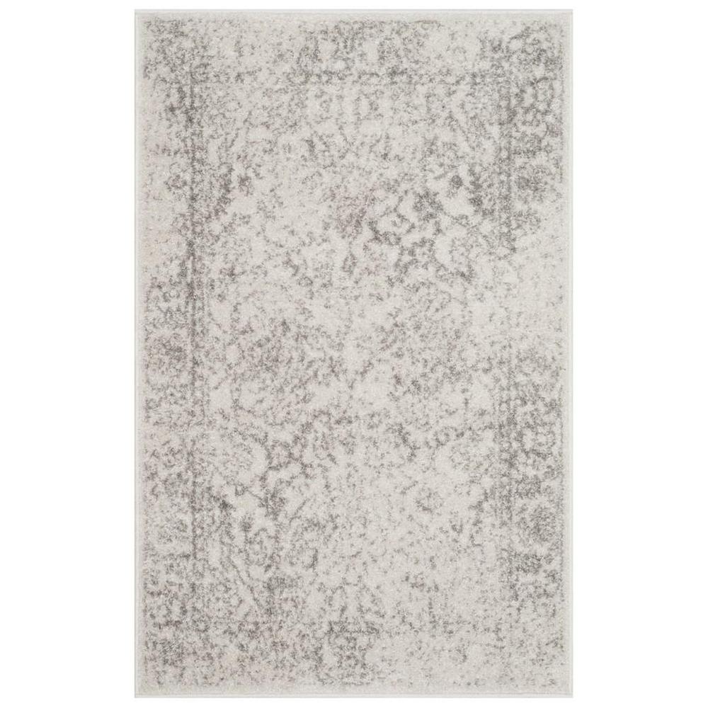 Adirondack, IVORY / SILVER, 2'-6" X 4', Area Rug, ADR109C-24. Picture 1