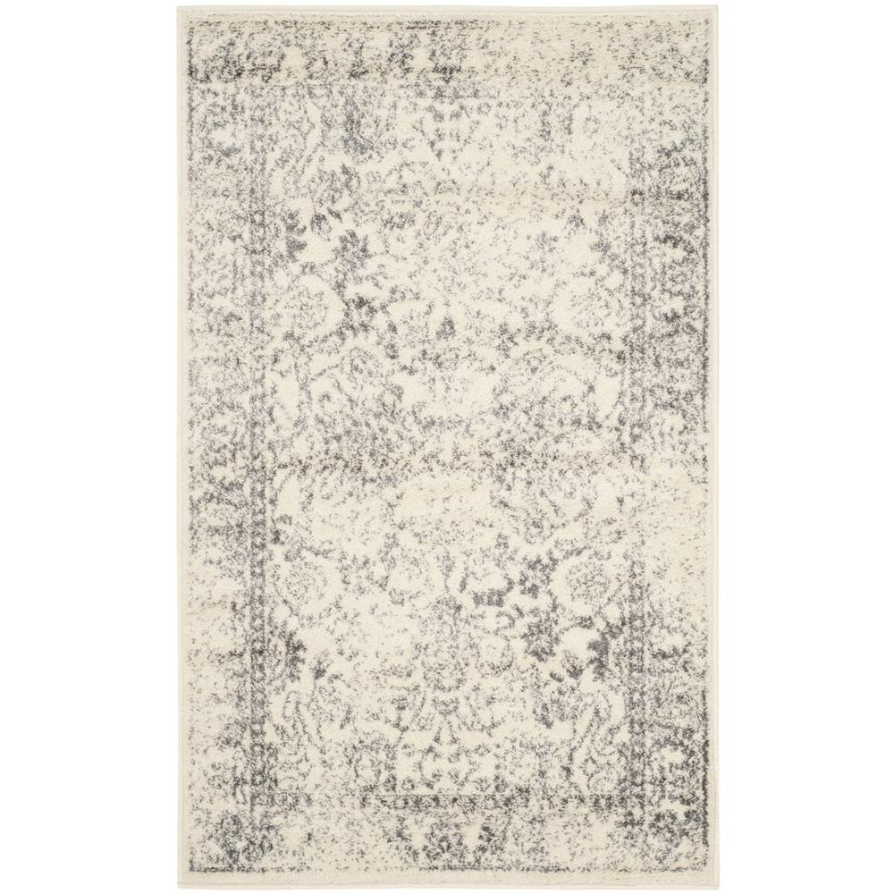 Adirondack, IVORY / SILVER, 3' X 5', Area Rug, ADR109C-3. Picture 1