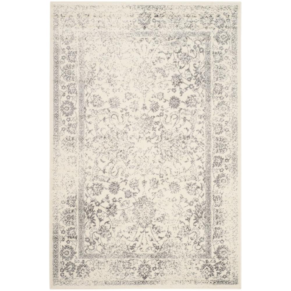 Adirondack, IVORY / SILVER, 5'-1" X 7'-6", Area Rug, ADR109C-5. Picture 1