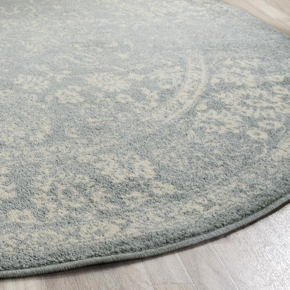 Adirondack, SLATE / IVORY, 8' X 8' Round, Area Rug, ADR109T-8R. Picture 1