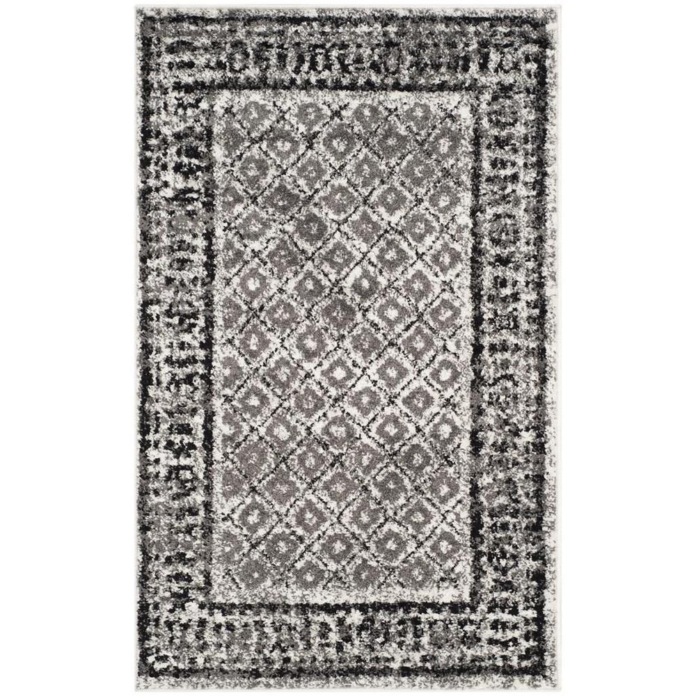 Adirondack, IVORY / SILVER, 2'-6" X 4', Area Rug, ADR110B-24. Picture 1