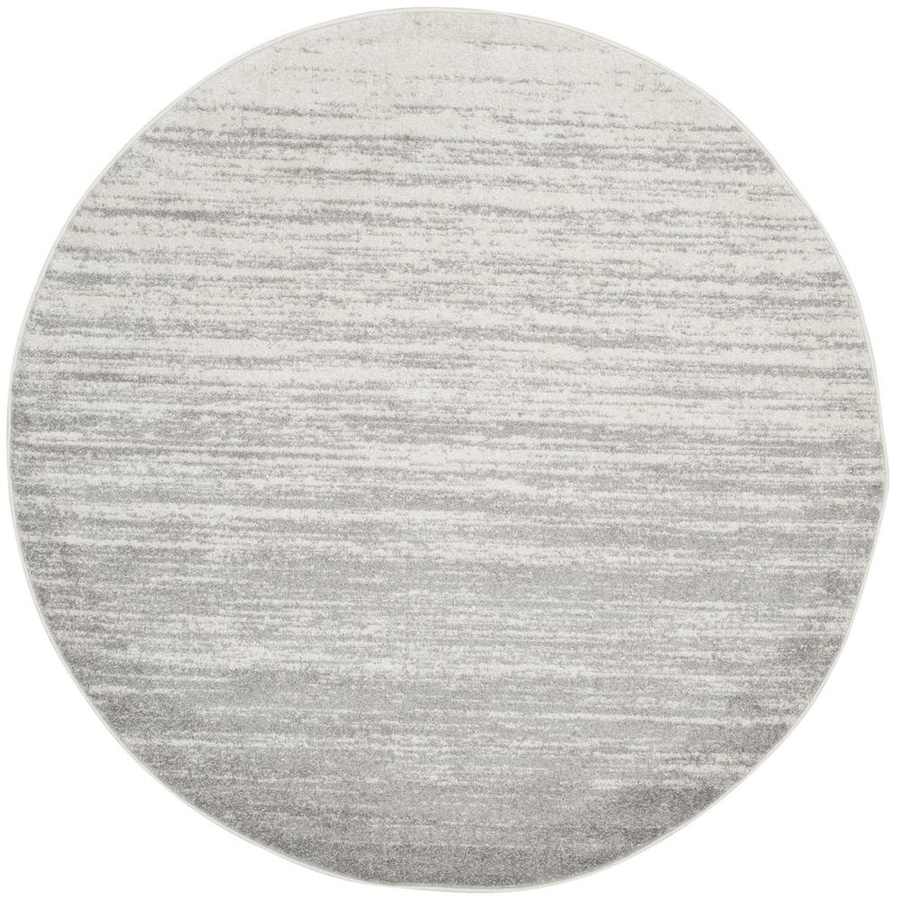 Adirondack, IVORY / SILVER, 6' X 6' Round, Area Rug, ADR113B-6R. Picture 1