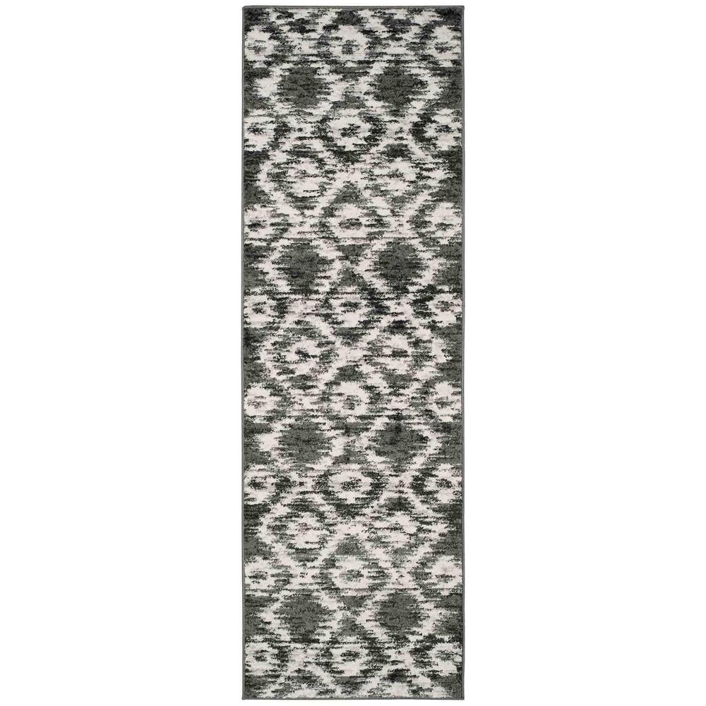 Adirondack, CHARCOAL / IVORY, 2'-6" X 8', Area Rug, ADR118R-28. Picture 1