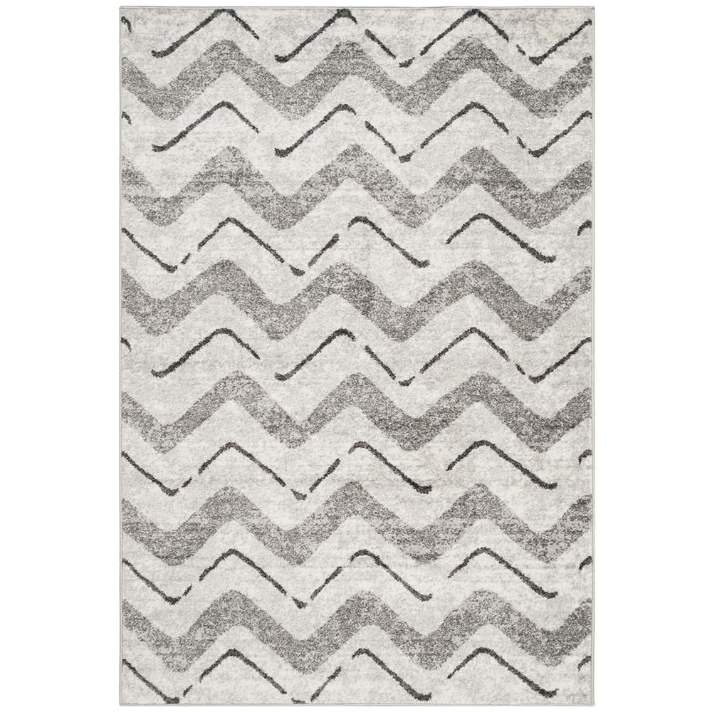 Adirondack, SILVER / CHARCOAL, 5'-1" X 7'-6", Area Rug, ADR121P-5. Picture 1