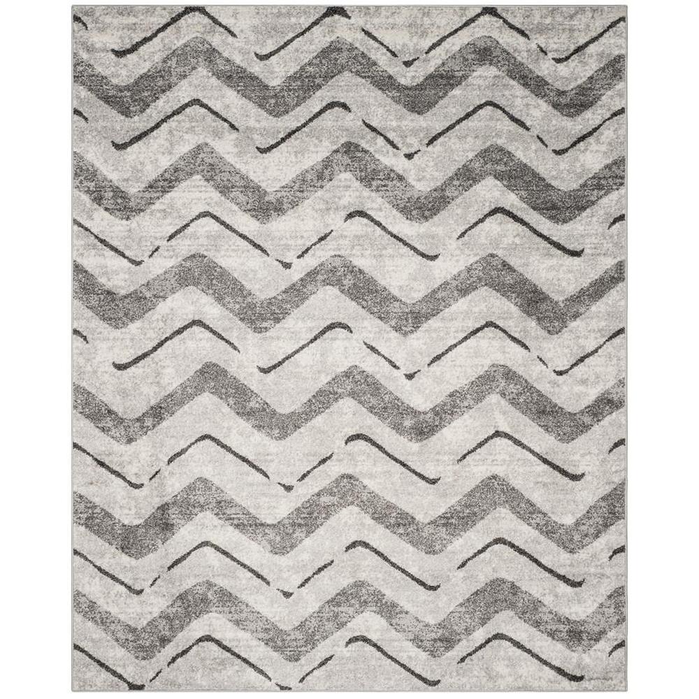 Adirondack, SILVER / CHARCOAL, 8' X 10', Area Rug, ADR121P-8. Picture 1