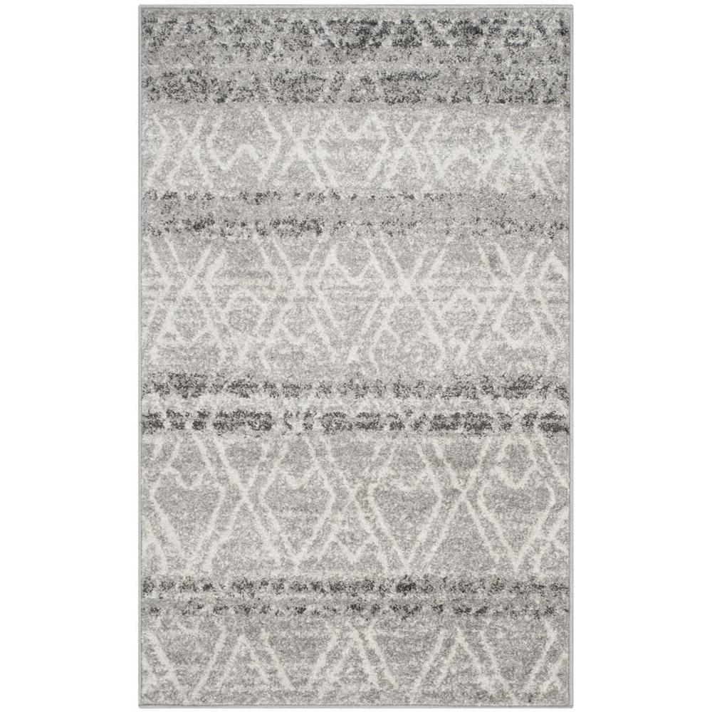 Adirondack, SILVER / IVORY, 3' X 5', Area Rug, ADR124B-3. Picture 1