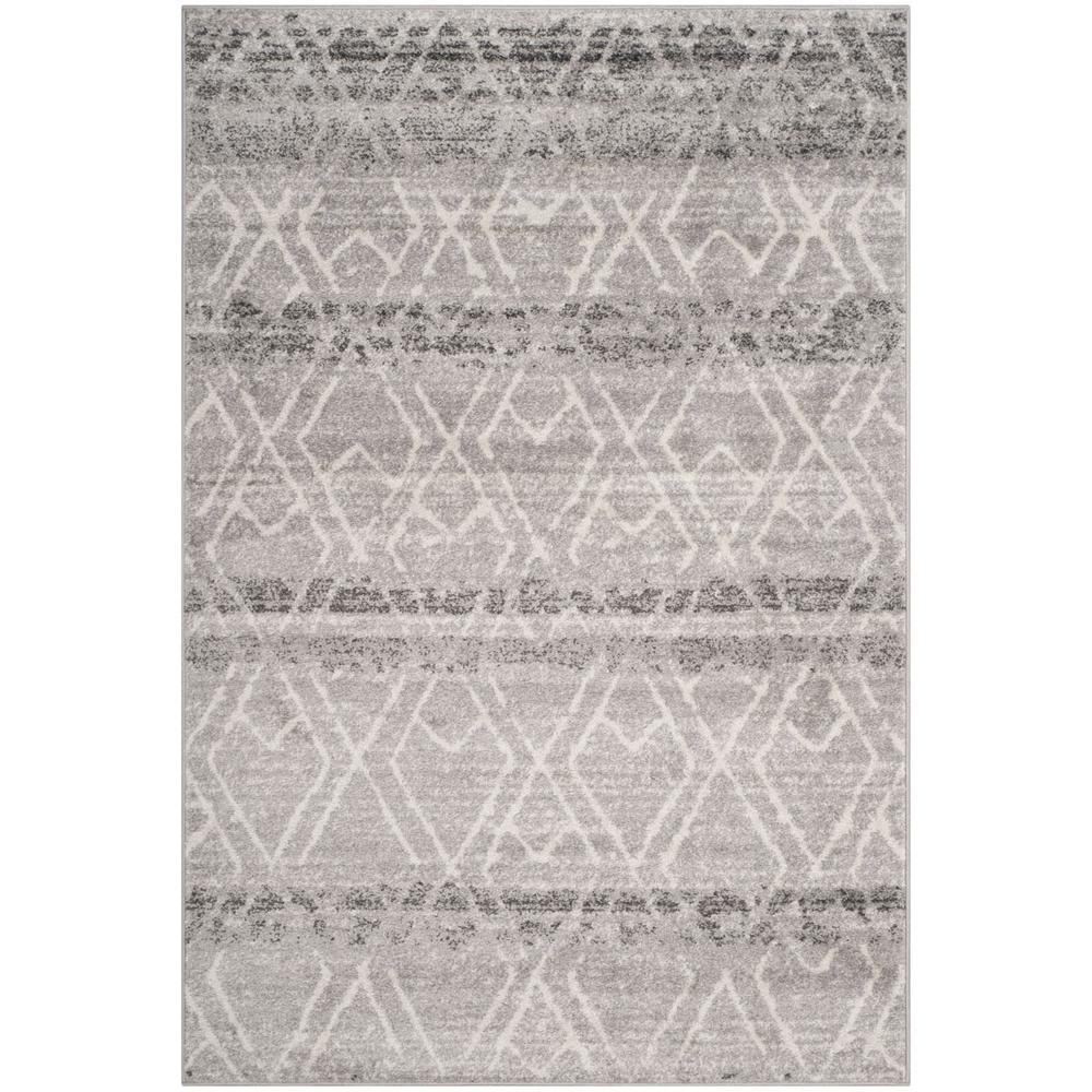 Adirondack, SILVER / IVORY, 5'-1" X 7'-6", Area Rug, ADR124B-5. Picture 1