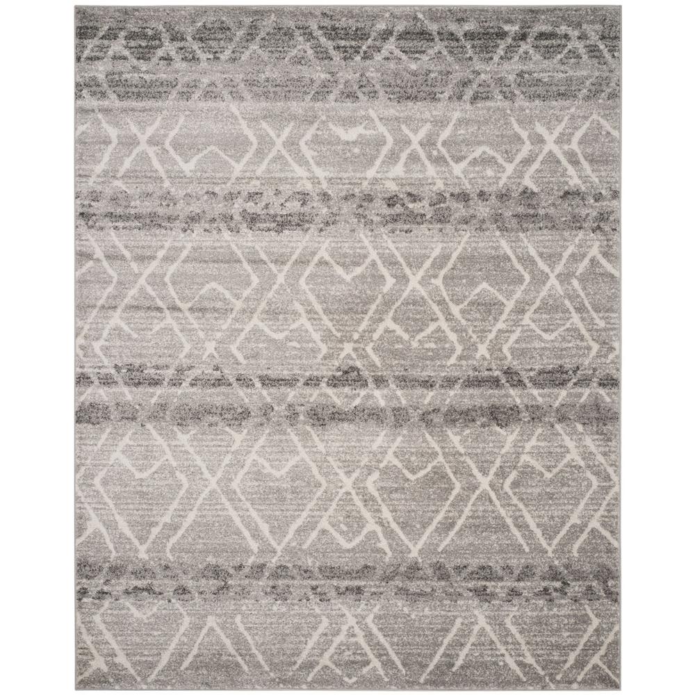 Adirondack, SILVER / IVORY, 8' X 10', Area Rug, ADR124B-8. Picture 1