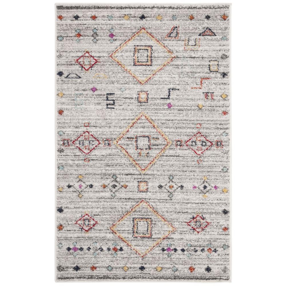 ADIRONDACK, LIGHT GREY / RED, 3' X 5', Area Rug, ADR208F-3. Picture 1
