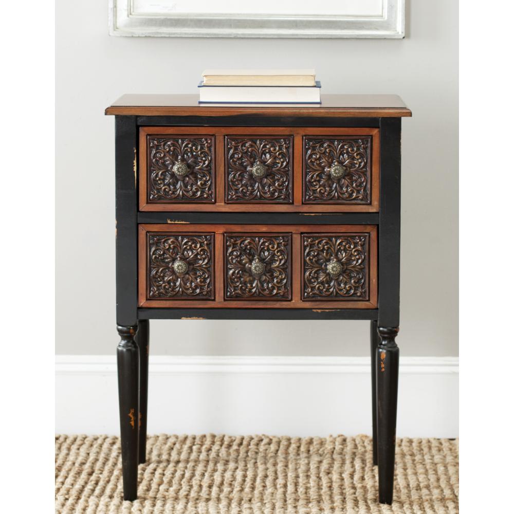 KENNETH 2 DRAWER SIDE TABLE. Picture 4
