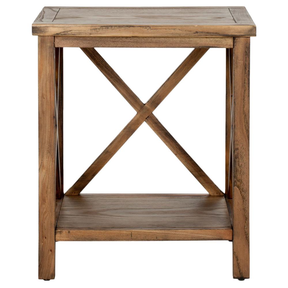 CANDENCE  CROSS BACK END TABLE, AMH6523D. Picture 1