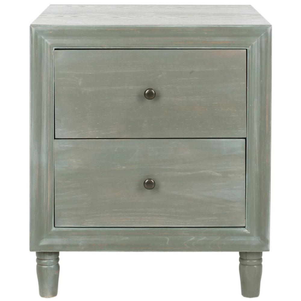 BLAISE NIGHTSTAND WITH STORAGE DRAWERS, AMH6605B. Picture 1