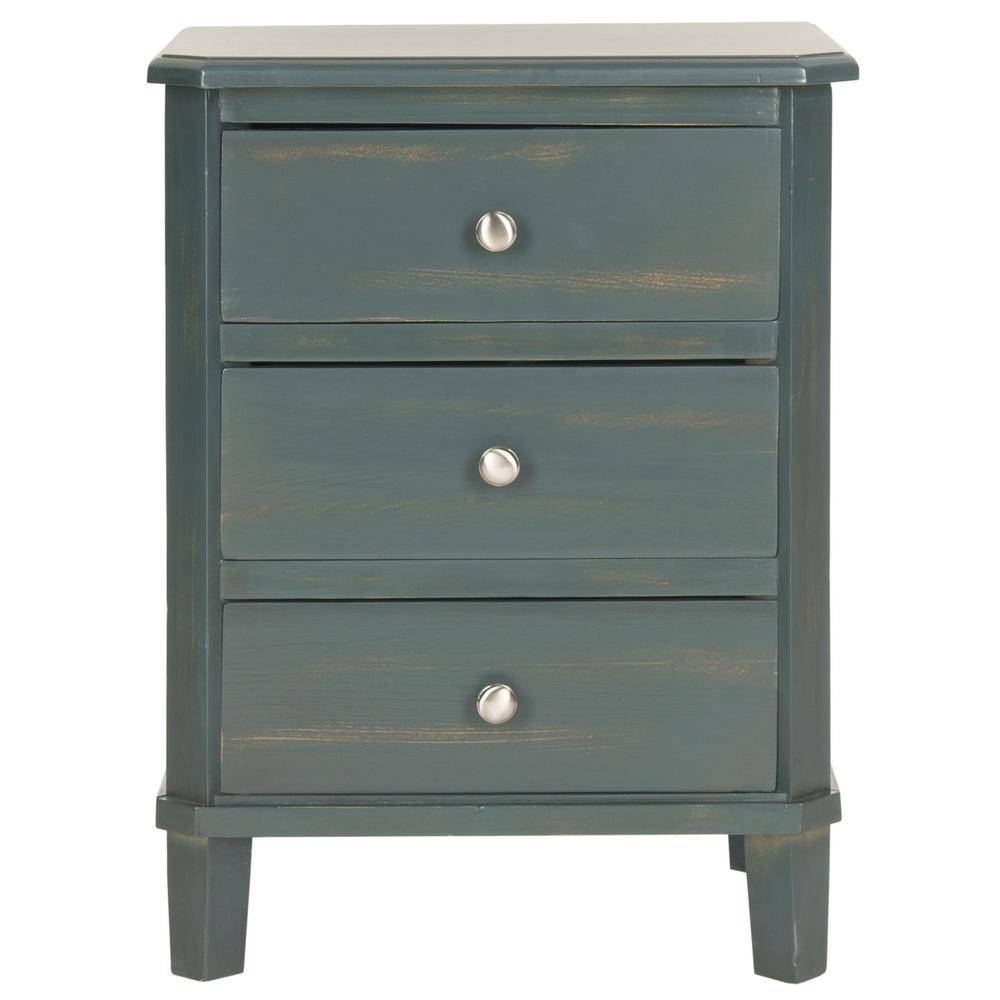 JOE END TABLE WITH STORAGE DRAWERS, AMH6629B. Picture 1