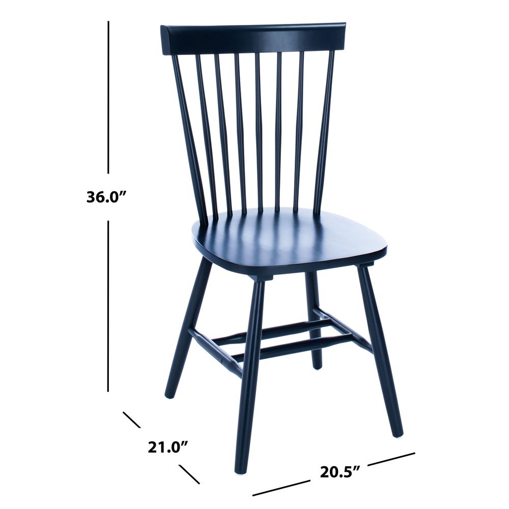 Parker 17''H Spindle Dining Chair (Set Of 2), Navy. Picture 5