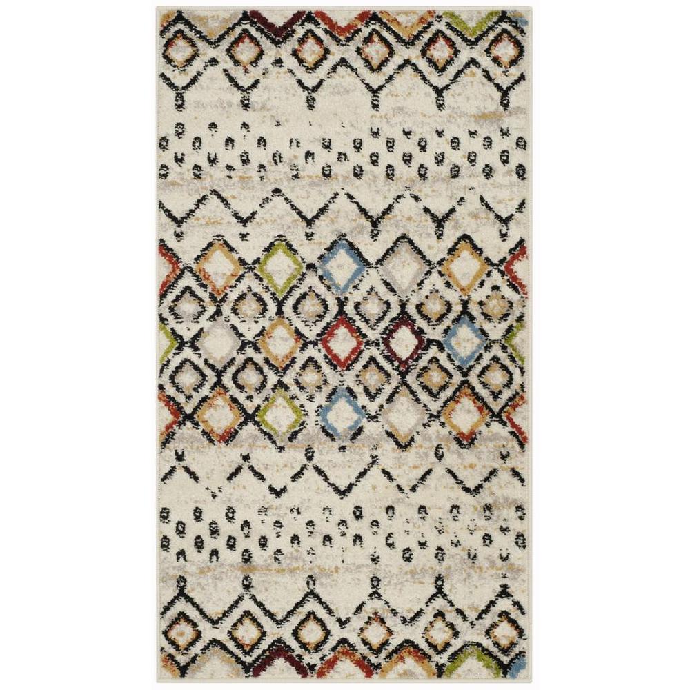 AMSTERDAM, IVORY / MULTI, 2'-3" X 4', Area Rug. Picture 1