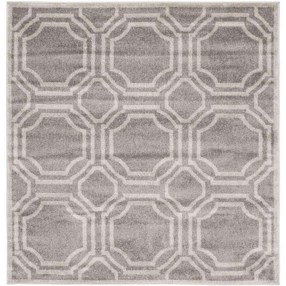AMHERST, GREY / LIGHT GREY, 5' X 5' Square, Area Rug, AMT411C-5SQ. The main picture.